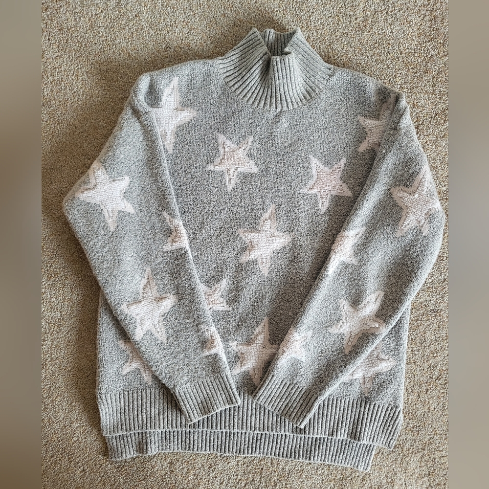 Bobeau star grey sweater m
